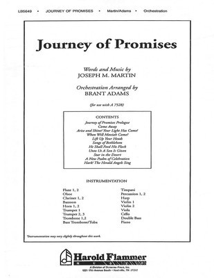 Journey of Promises - Orchestration/Conductor's Score - Joseph M. Martin - Shawnee Press Score/Parts