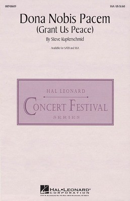 Dona Nobis Pacem - (Grant Us Peace) - SSA Hal Leonard Choral Score Octavo