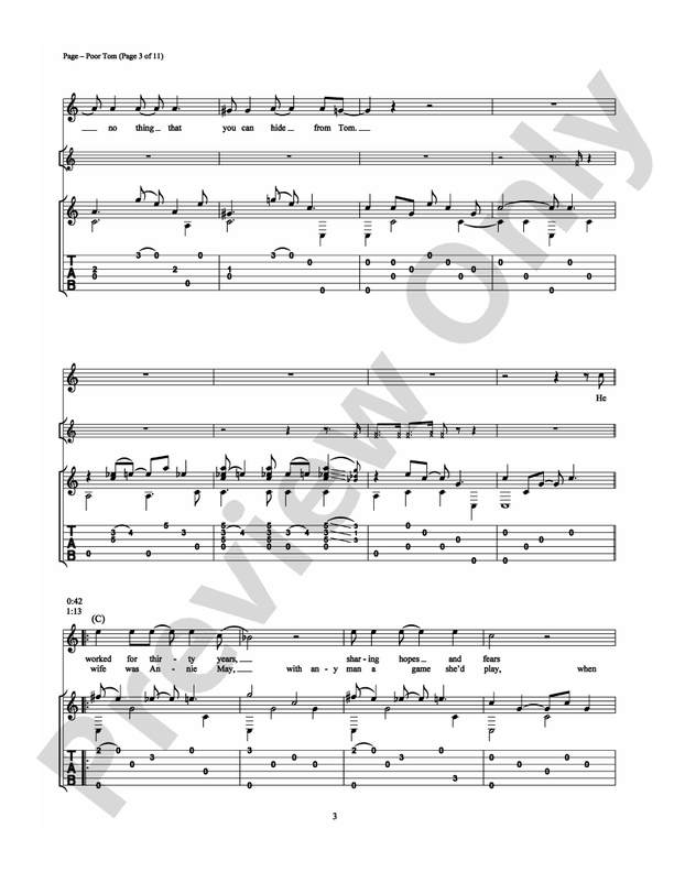 Poor Tom - Guitar TAB (Digital Download)
