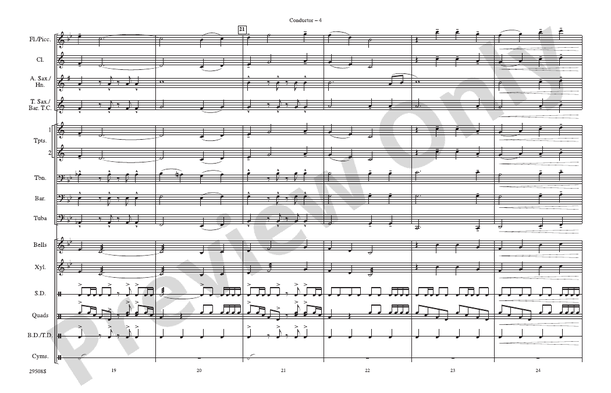 The Magnificent Seven (Arr. Mike Story) – Marching Band Conductor Score & Parts (Digital Download)