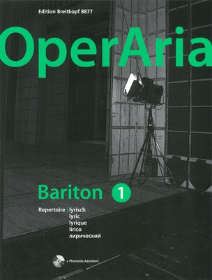 Opera Aria Baritone 1 - Lyric - Classical Vocal Breitkopf & Hartel /CD