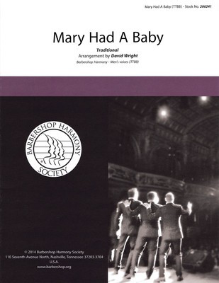 Mary Had a Baby - TTBB David Wright Hal Leonard Octavo