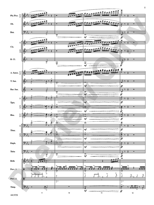 Bright Lights! - Concert Band Conductor Score & Parts (Digital Download)