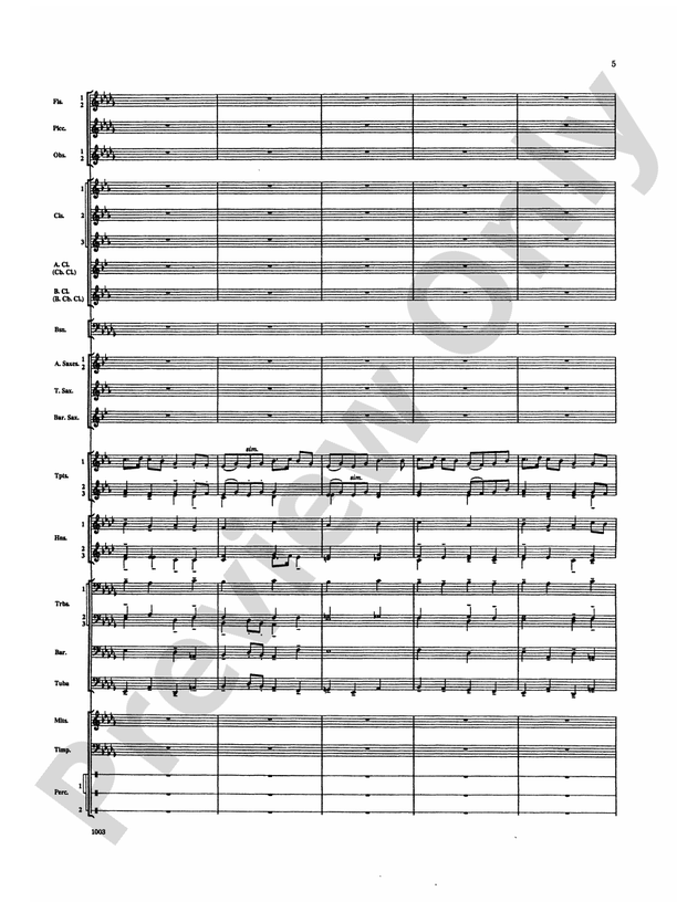 Spoon River Variations - Concert Band Conductor Score & Parts (Digital Download)