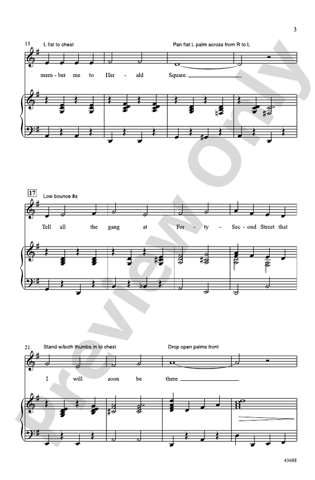 A Broadway Song - 2-Part Choral Octavo (Digital Download)