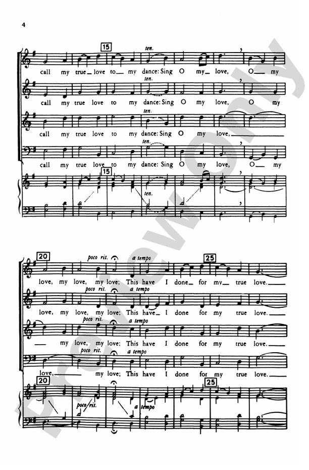 My Dancing Day – SATB Choral Octavo (Digital Download)