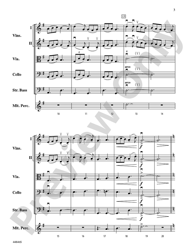 Bring a Torch, Jeanette, Isabella - String Orchestra Conductor Score & Parts (Digital Download)