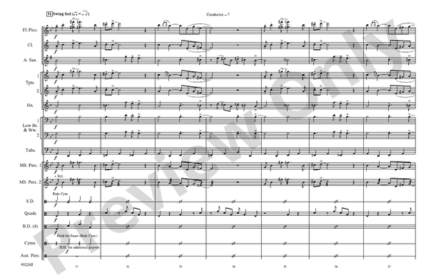 James Bond Theme (Arr. Victor López) – Marching Band Conductor Score & Parts (Digital Download)