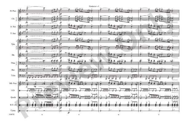 Whipping Post – Marching Band Conductor Score & Parts (Digital Download)