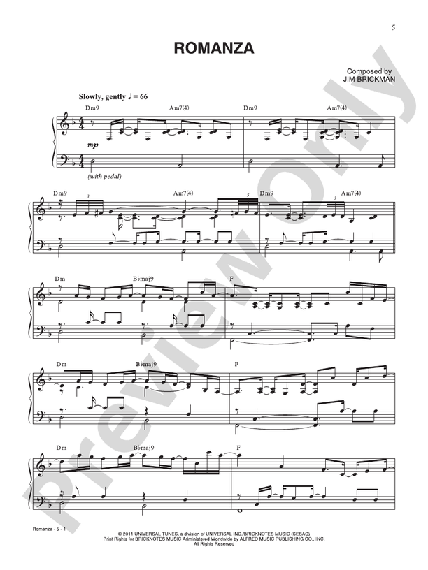 Romanza - Piano (Digital Download)