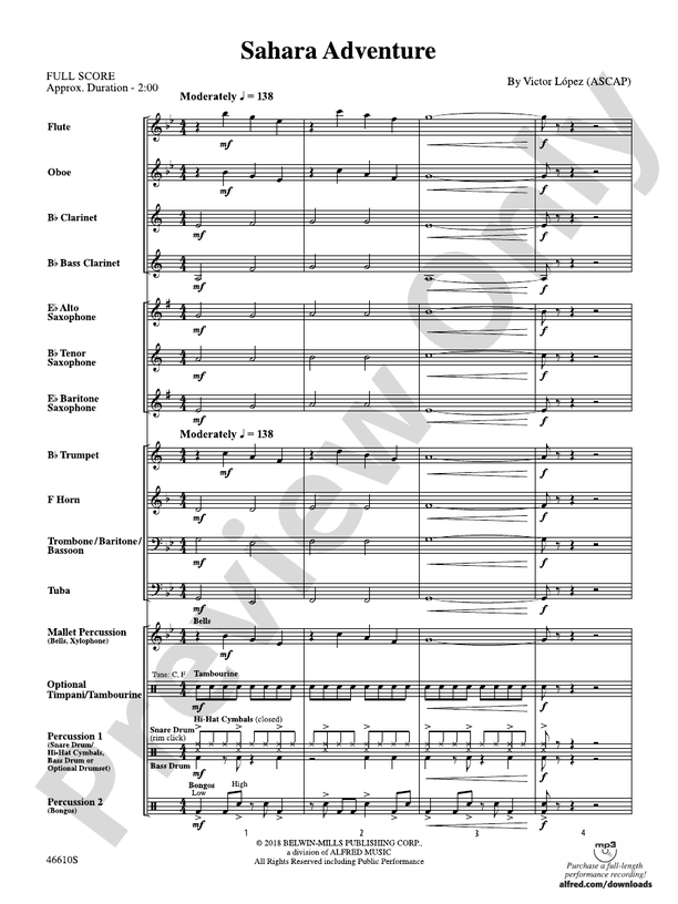 Sahara Adventure - Concert Band Conductor Score & Parts (Digital Download)