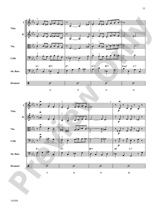 Li'l Darlin' - String Orchestra Conductor Score & Parts (Digital Download)