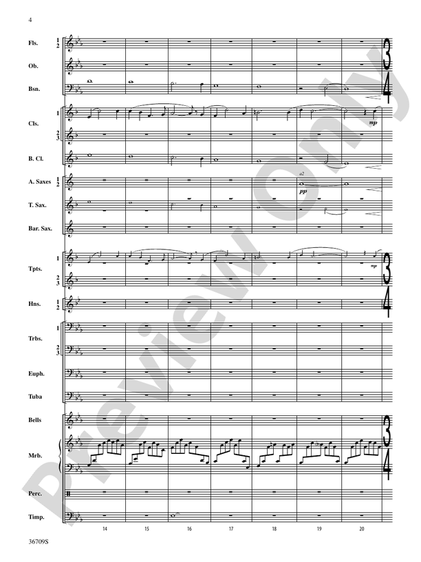 The Light Shines in the Darkness - Concert Band Conductor Score & Parts (Digital Download)