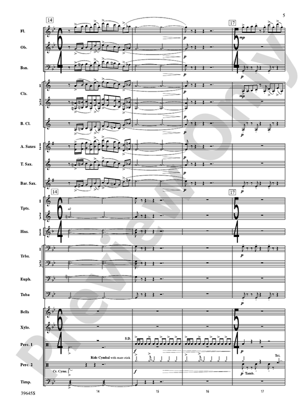 Whirlybird - Concert Band Conductor Score & Parts (Digital Download)
