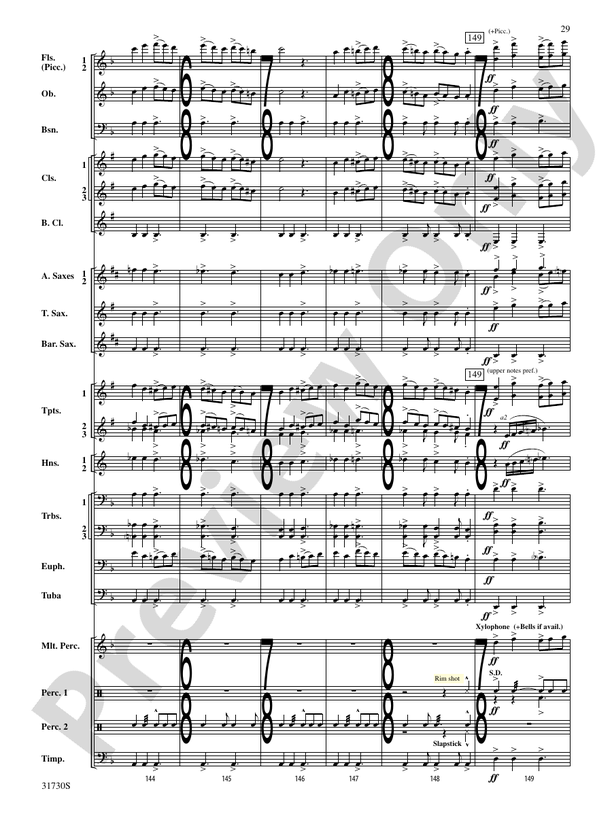 They Shall Run and Be Free - Concert Band Conductor Score & Parts (Digital Download)