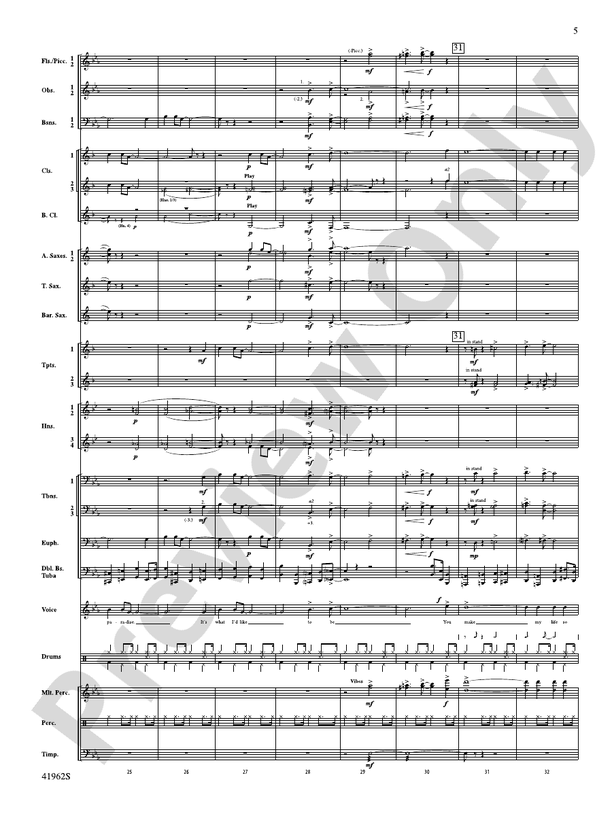 A Gershwin Tribute to Love - Concert Band Conductor Score & Parts (Digital Download)