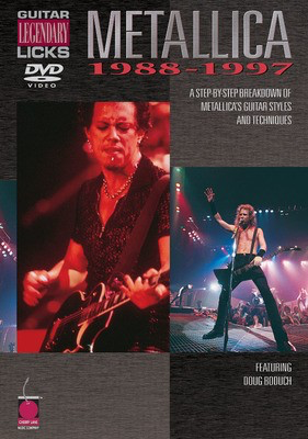 Metallica - Guitar Legendary Licks 1988-1997 - A Step-by-Step Breakdown of Metallica's Guitar Styles and Techniques - Guitar Doug Boduch Cherry Lane Music Guitar TAB DVD