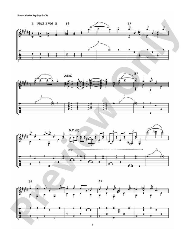 Meadow Rag - Guitar TAB (Digital Download)