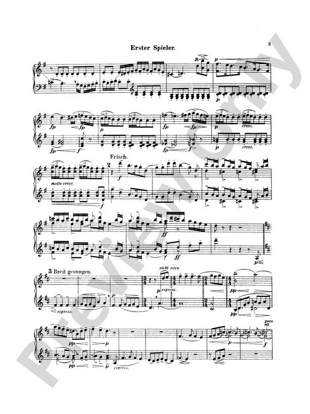 Mahler - Symphony No. 4, in G Major - 1 Piano, 4 Hands (Digital Download)