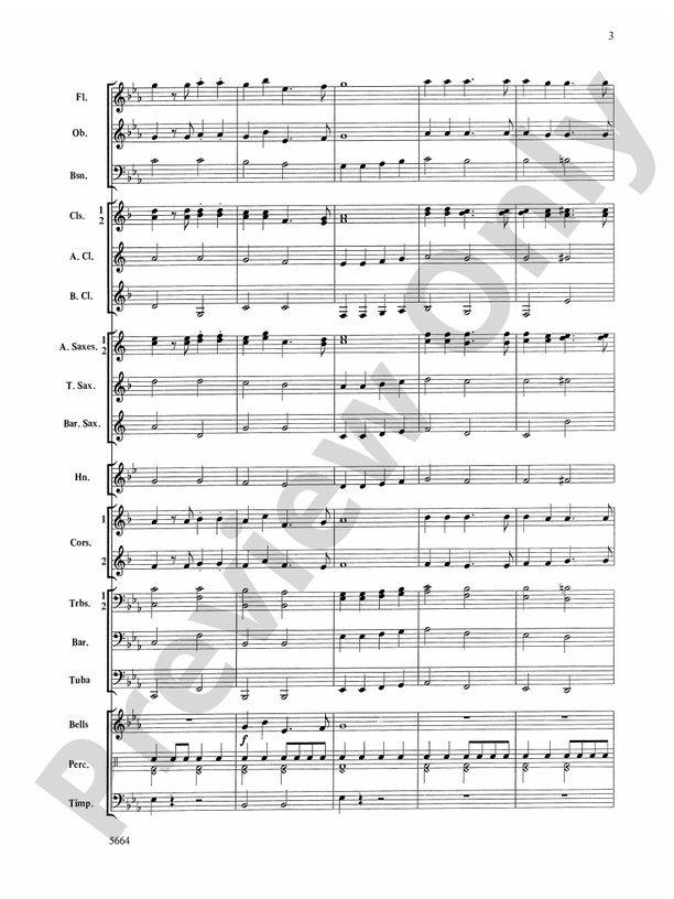 Santa Meets Sousa - Concert Band Conductor Score & Parts (Digital Download)
