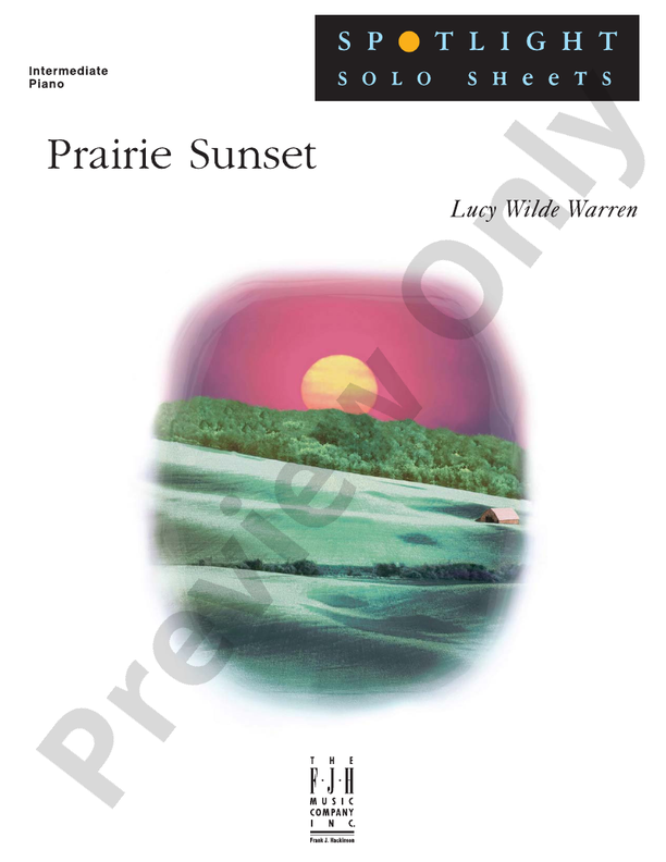 Prairie Sunset - Piano (Digital Download)