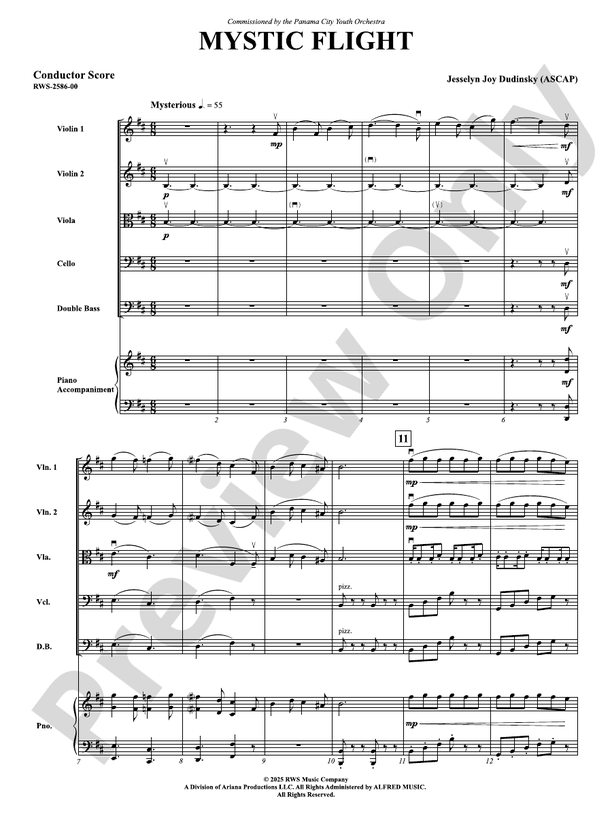 Mystic Flight - String Orchestra Conductor Score & Parts (Digital Download)