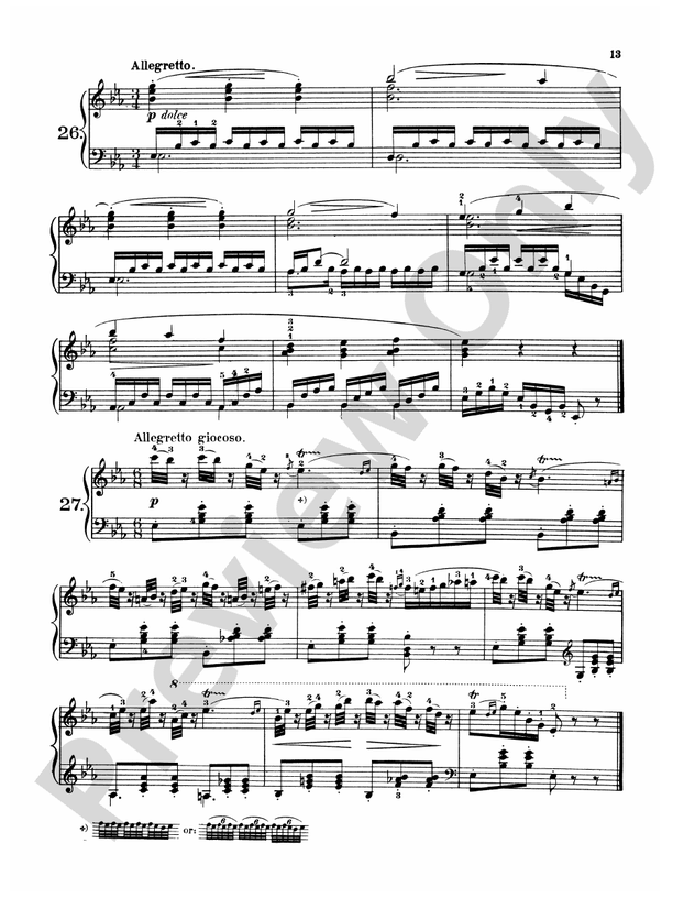 Czerny - 160 Eight-Measure Exercises, 821 - Piano Solo (Digital Download)