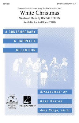 White Christmas - Irving Berlin - SATB Deke Sharon Contemporary A Cappella Publishing Choral Score Octavo