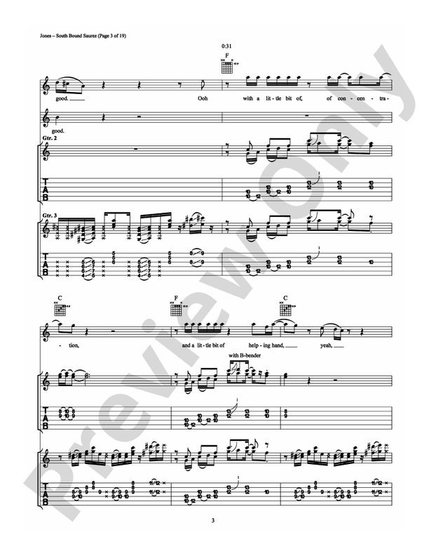 South Bound Suarez - Guitar TAB (Digital Download)