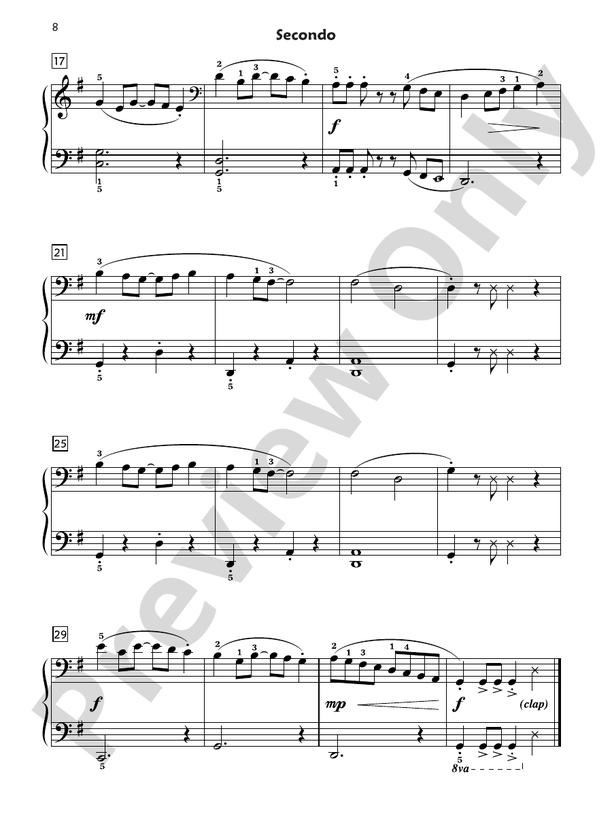 Premier Piano Course, Duet 3 - 1 Piano, 4 Hands (Digital Download)