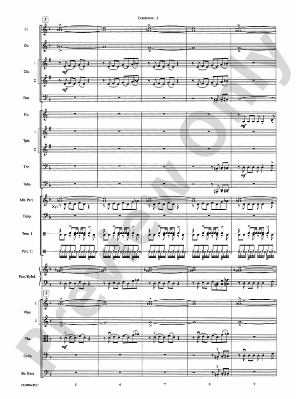 The Pink Panther (Grade 2.5) - Full Orchestra Conductor Score & Parts (Digital Download)