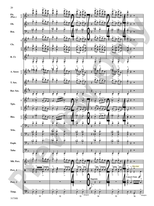 They Shall Run and Be Free - Concert Band Conductor Score & Parts (Digital Download)