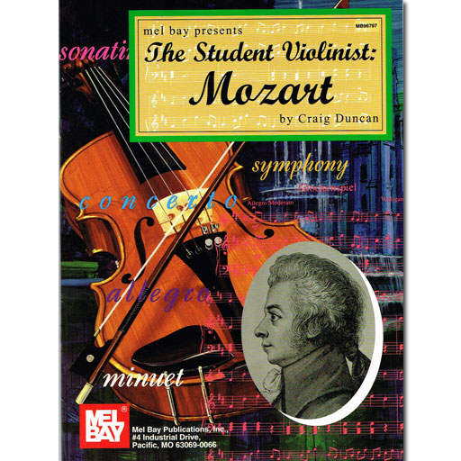 Student Violinist Mozart - Violin/Piano Accompaniment Mel Bay 150090