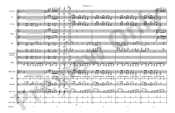 Soul Man – Marching Band Conductor Score & Parts (Digital Download)