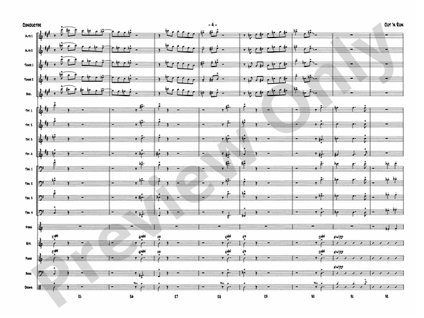 Cut 'n Run - Jazz Ensemble Conductor Score & Parts (Digital Download)