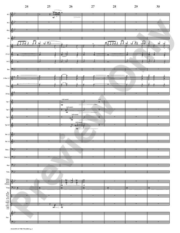 Shadows of the Pyramids - Concert Band Conductor Score & Parts (Digital Download)