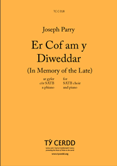 Er Cof Am Y Diweddar (In Memory Of The Late) - SATB Chorus (Digital Download)