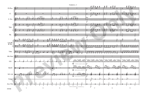 Can't Get Enough (Of Your Love) – Marching Band Conductor Score & Parts (Digital Download)
