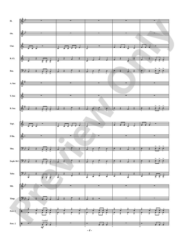 Ostirock - Concert Band Conductor Score & Parts (Digital Download)