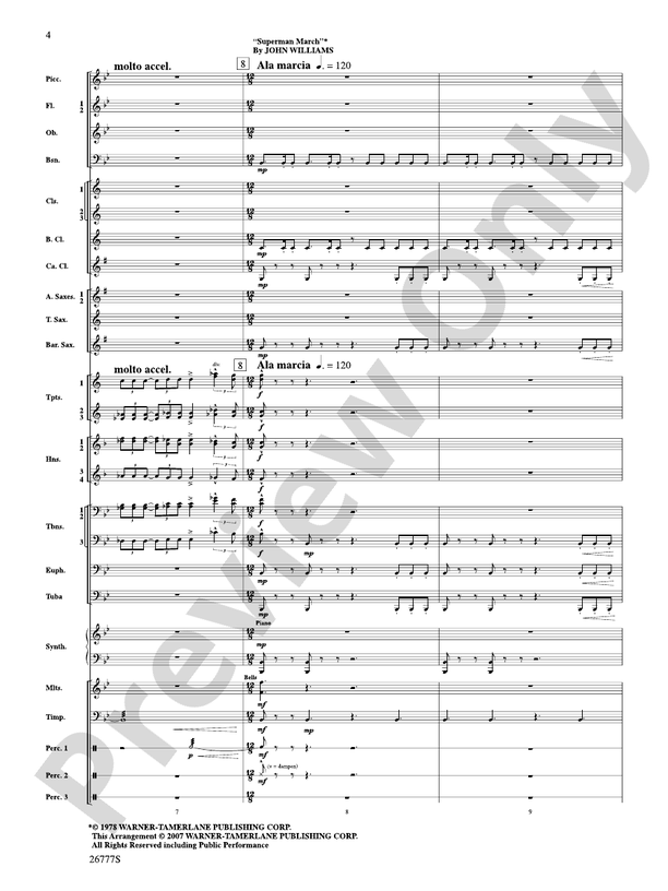 Soaring with John Williams - Concert Band Conductor Score & Parts (Digital Download)