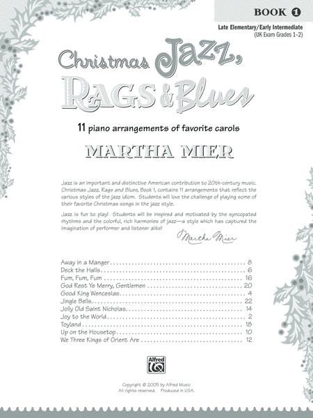 Christmas Jazz Rags & Blues Book 1