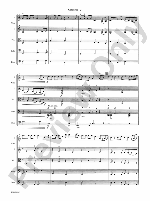 Londonderry Suite – String Orchestra Conductor Score & Parts (Digital Download)