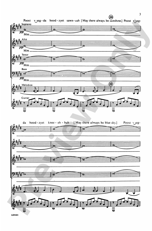 May There Always Be Sunshine – SATB Choral Octavo (Digital Download)