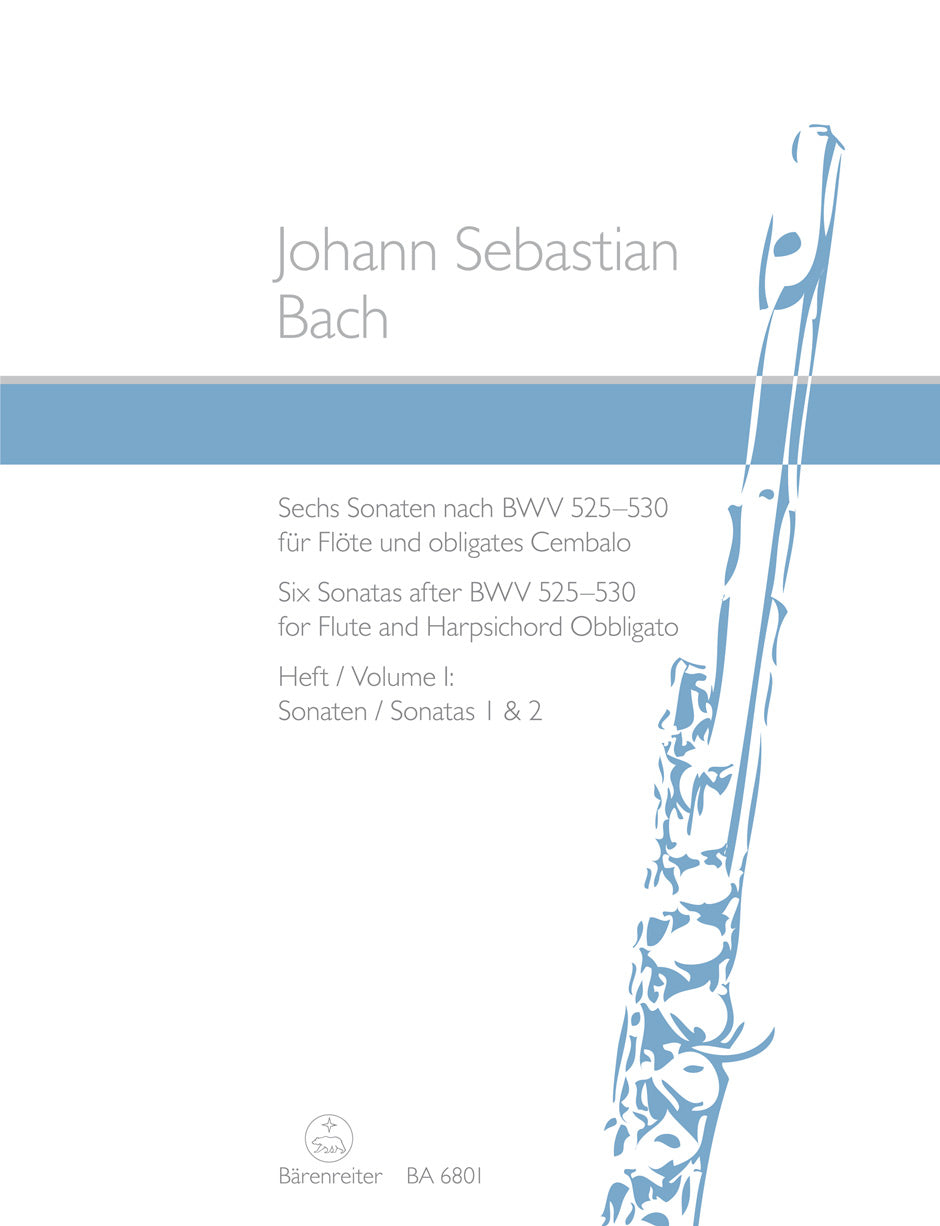 SONATAS 6 BK 1 BWV525/6 FL/CMB