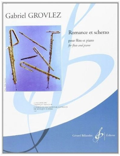 Grovlez - Romance et Scherzo - Flute Billaudot Editeur CC2190