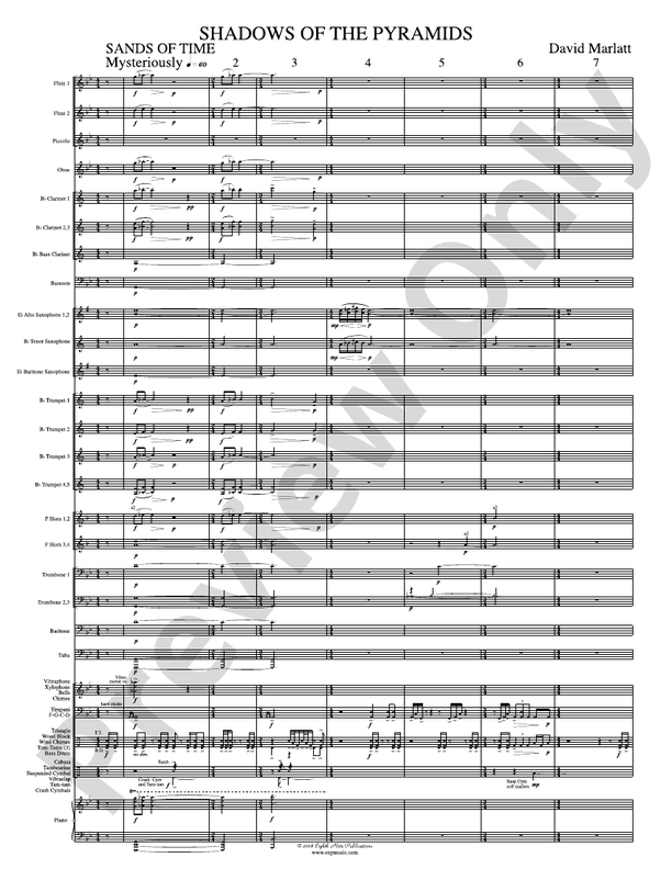 Shadows of the Pyramids - Concert Band Conductor Score & Parts (Digital Download)