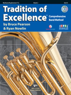 Tradition of Excellence Book 2 - Baritone/Euphonium T.C. - Baritone|Euphonium Bruce Pearson|Ryan Nowlin Neil A. Kjos Music Company /DVD