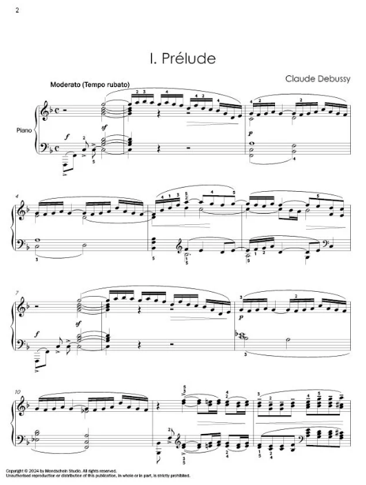 Debussy - Suite Bergamasque - Piano Solo Mondschein MSP528491