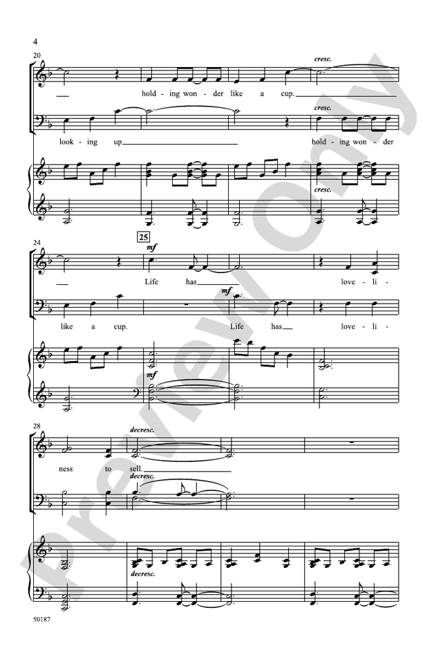 Life Has Loveliness - SATB Choral Octavo (Digital Download)