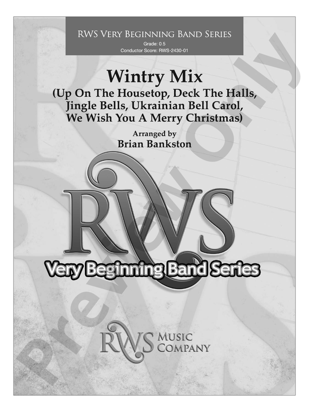 Wintry Mix - Concert Band Conductor Score & Parts (Digital Download)